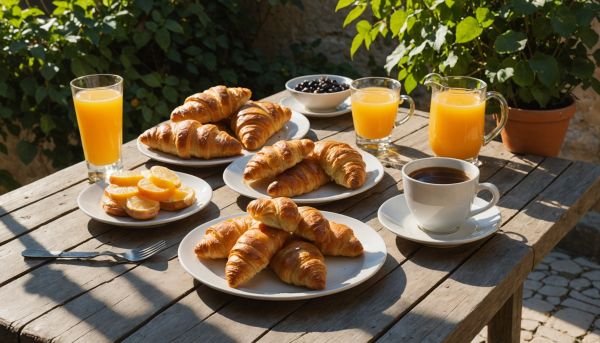 Petits déjeuners somptueux et saveurs locales
